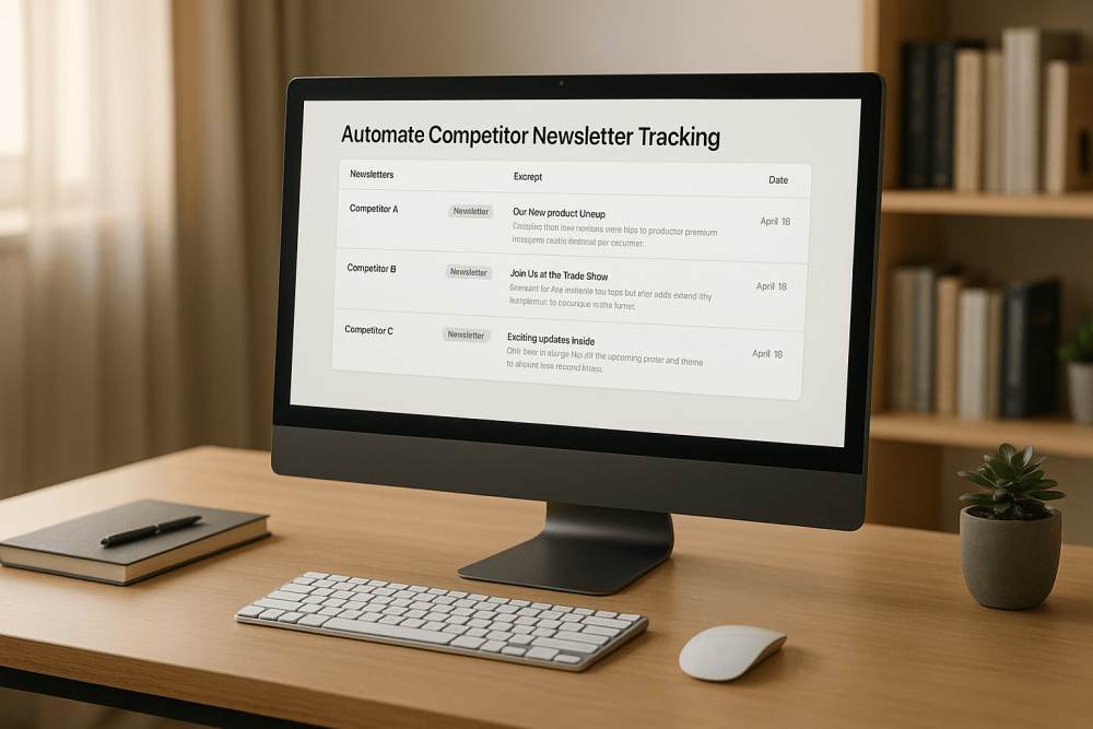 Automate Competitor Newsletter Tracking